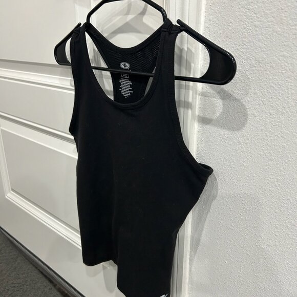 Athletic Works Black Built-In Bra Racerback Tank Top Size Small Active Sporty - Picture 3 of 8